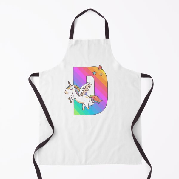Item preview, Unicorn Monogram Letter D Initial Cute Birthday Gift designed and sold by Delightfully Cynical.