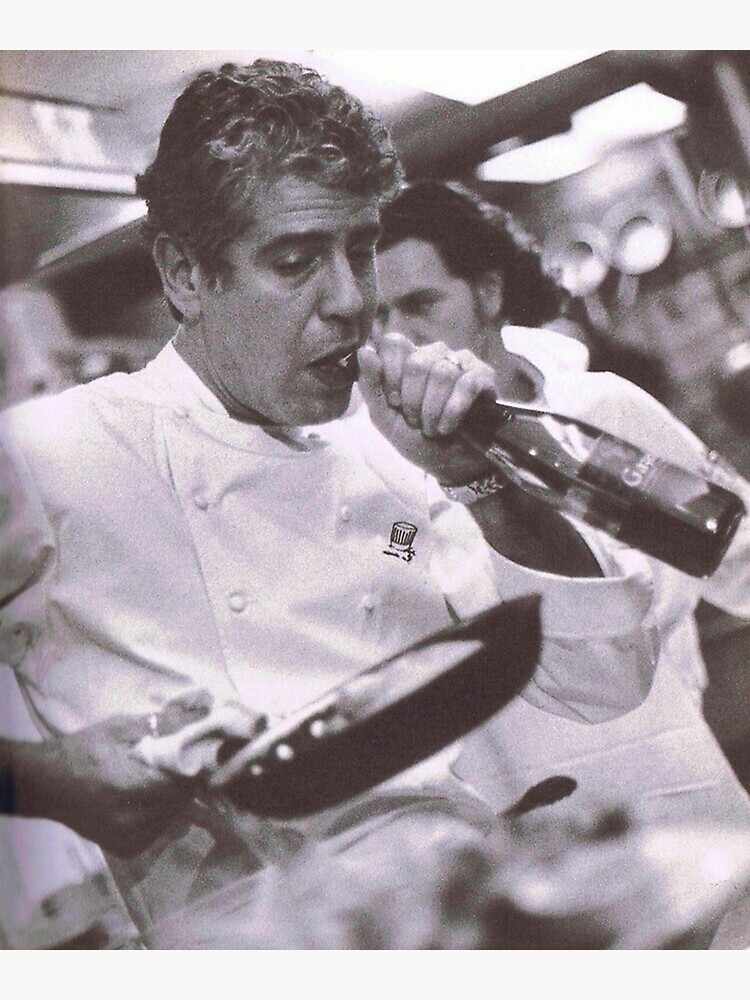 Disover Cook And open Beer - anthony bourdain Premium Matte Vertical Poster