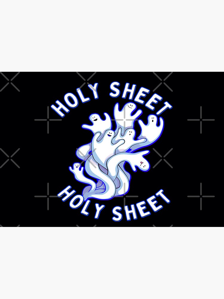 "Holy Sheet Halloween " Sticker for Sale by Angelle55 Redbubble