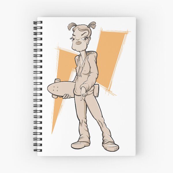 Item preview, Surfskate girl illustration designed and sold by motylanoga.