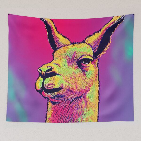 Item preview, Funny crazy lama designed and sold by Grewtrel.