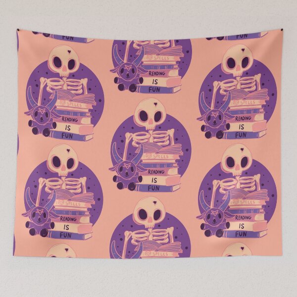 Item preview, Reading is fun skeleton designed and sold by Jess.a.creates.