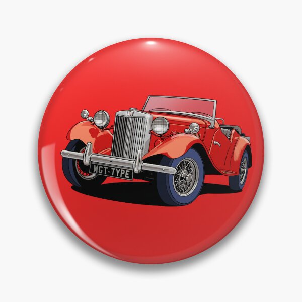 Item preview, MG T-Type Classic British Sports Car in Red designed and sold by Webazoot Industries - Car Art.