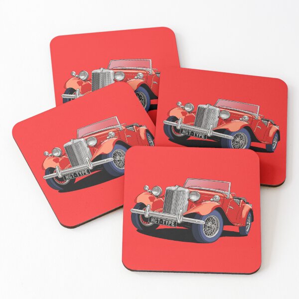 Item preview, MG T-Type Classic British Sports Car in Red designed and sold by Webazoot Industries - Car Art.