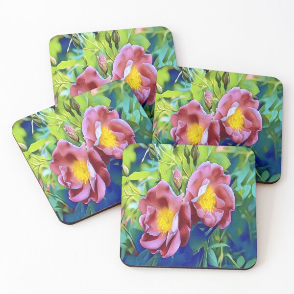 Item preview, PINK RUGOSA PAINTING designed and sold by KatisDesign.