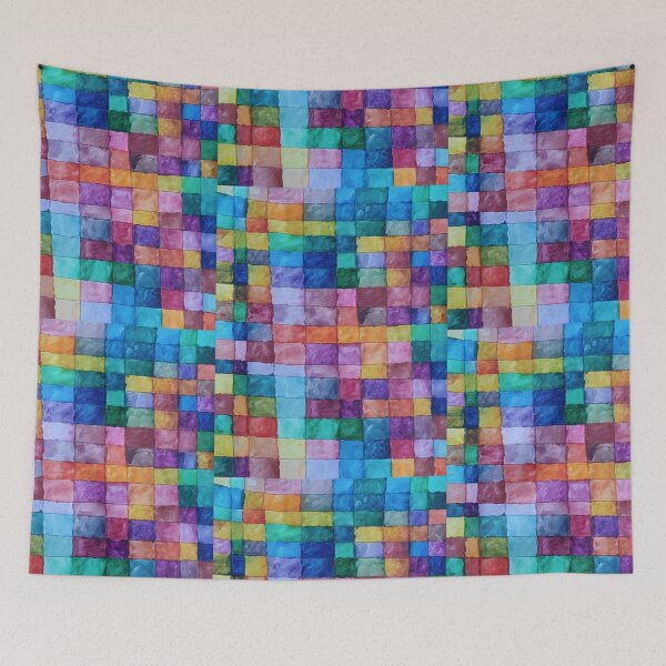 Item preview, Multi-coloured Squares designed and sold by ArtyMum1.