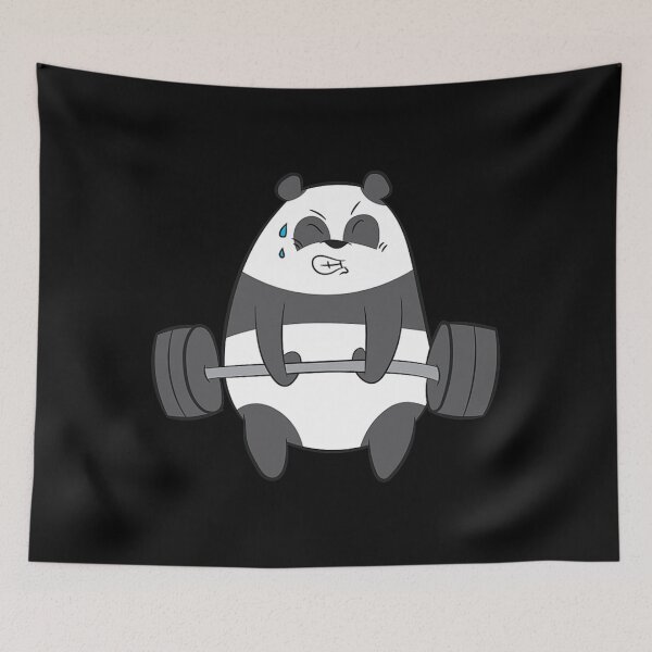 Item preview, Panda Weightlifting Fitness Panda Gym Funny Panda designed and sold by emotionaldegrad.