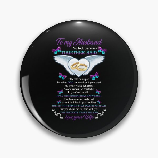 Item preview, To My Husband We Took Our Vows Together Said missing husband in heaven angel designed and sold by elizabethdawnn.