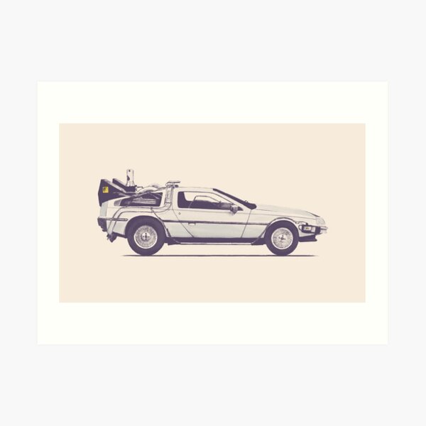 Delorean Art Print