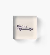 Delorean Acrylic Block