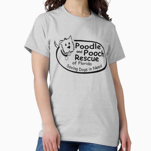 Item preview, Pudel- und Hündchenrettung von Florida - Schwarzes Logo designed and sold by Poodle and Pooch Rescue of Florida.