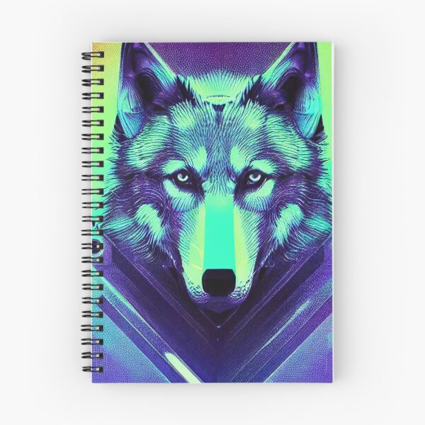 Item preview, Geometric polygonal grey wolf illustration designed and sold by Grewtrel.