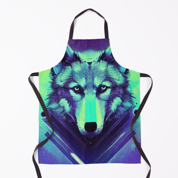 Item preview, Geometric polygonal grey wolf illustration designed and sold by Grewtrel.