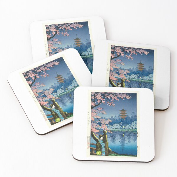Item preview, Geisha and Cherry Tree, Ueno Park by Tsuchiya Koitsu designed and sold by TeeARTHY.
