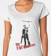 Ash - Evil Dead/Army of Darkness - Boomstick (Updated) Women's Premium T-Shirt