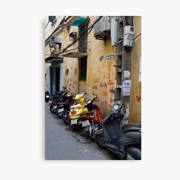 Motorbikes (Ha Noi, Viet Nam) Canvas Print