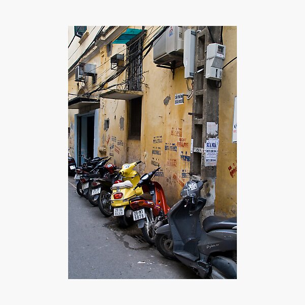 Motorbikes (Ha Noi, Viet Nam) Photographic Print