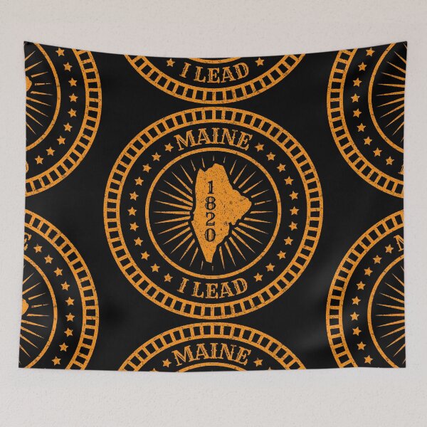 Item preview, Maine State - Motto Map ME - I Lead designed and sold by Ranggasme.