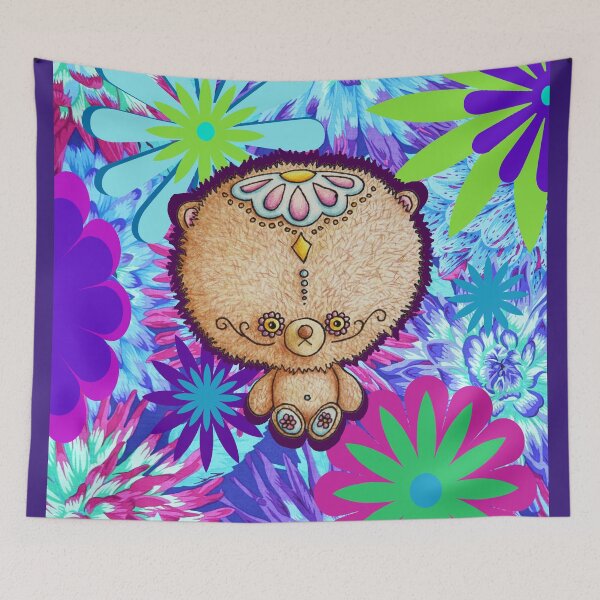 Item preview, Hippy Teddy  designed and sold by ILoveTheQuirky.