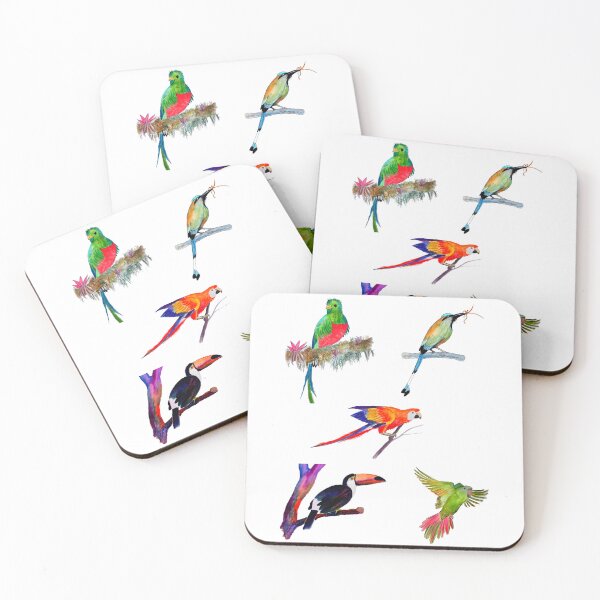 Item preview, Tropical Birds - Parrot, Quetzal, Motmot, Toucan, Macaw designed and sold by julyperson.