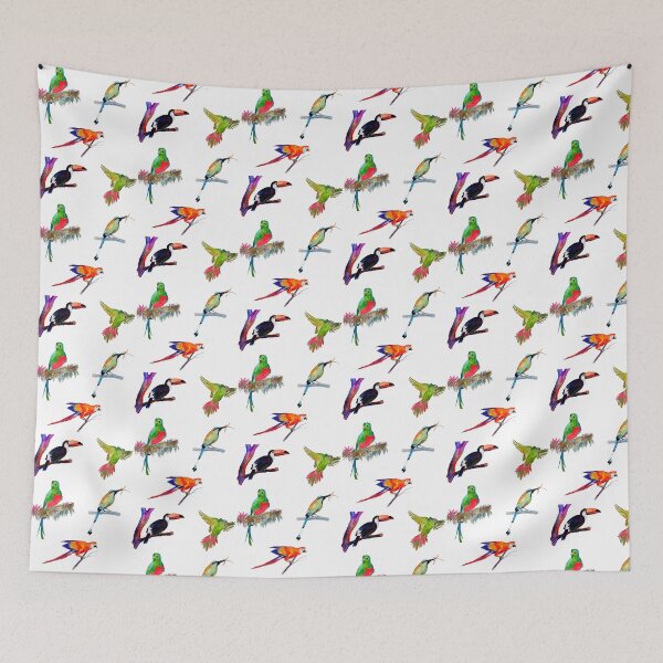 Item preview, Tropical Birds - Parrot, Quetzal, Motmot, Toucan, Macaw designed and sold by julyperson.