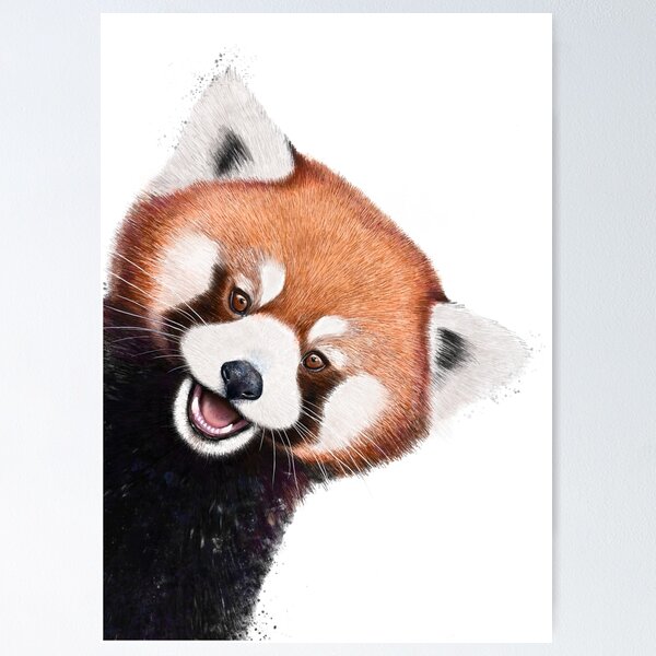Lazy Red Panda - Greeting Card - Of Sprites Of Stitches - View #7
