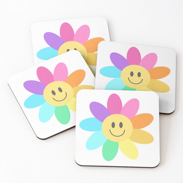 Item preview, Rainbow Happy Face Flower designed and sold by Orchyd.