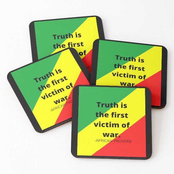 Item preview, African Proverbs: Truth is the first victim of war. designed and sold by AfricanProverbs.