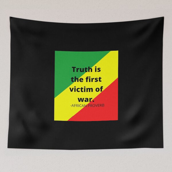 Item preview, African Proverbs: Truth is the first victim of war. designed and sold by AfricanProverbs.