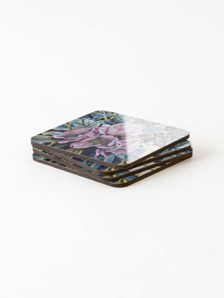 Thumbnail 4 of 5, Coasters (Set of 4), PINK RUGOSA designed and sold by KatisDesign.