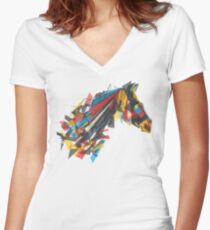 beygir (horse) Women's Fitted V-Neck T-Shirt