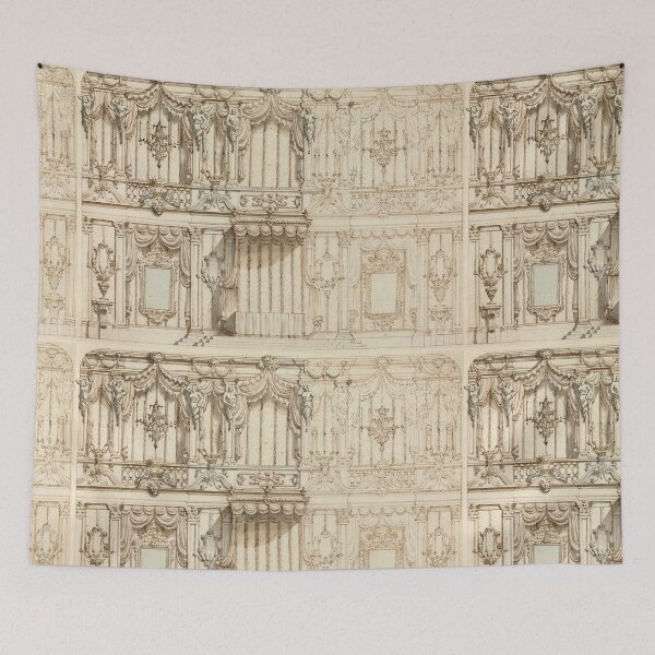 Item preview, vintage palace architecture designed and sold by themusingmind.