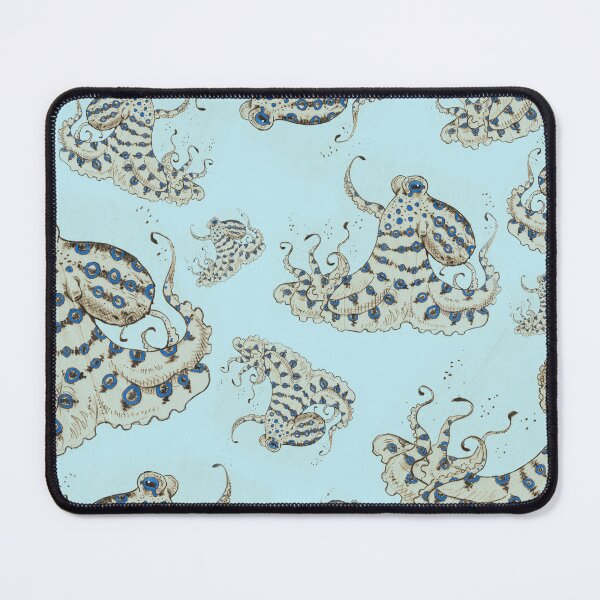 Item preview, Blue Ring Octopus art print designed and sold by FyreLyte.