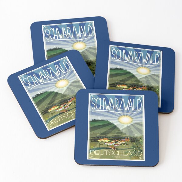 Artikelvorschau, DEUTSCHLAND SCHWARZWALD: Vintage Schwarzwald Travel Print entworfen und verkauft von posterbobs.