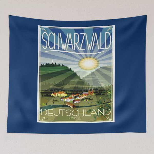 Item preview, GERMANY BLACK FOREST : Vintage Schwarzwald Travel Print designed and sold by posterbobs.
