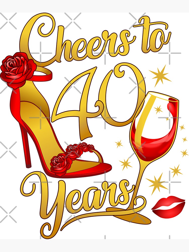Regalo de cumpleaños número 40, bolsa de vino, regalo de 40 años para  mujer, regalo de cuarenta cumpleaños para mujeres, decoración de fiesta de