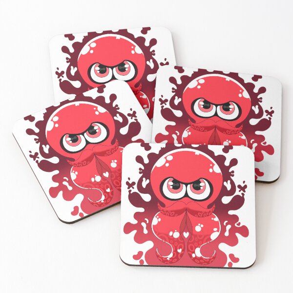 Artikelvorschau, Roter Inky-Octo-Splash entworfen und verkauft von Tsubaki Hoshiko.