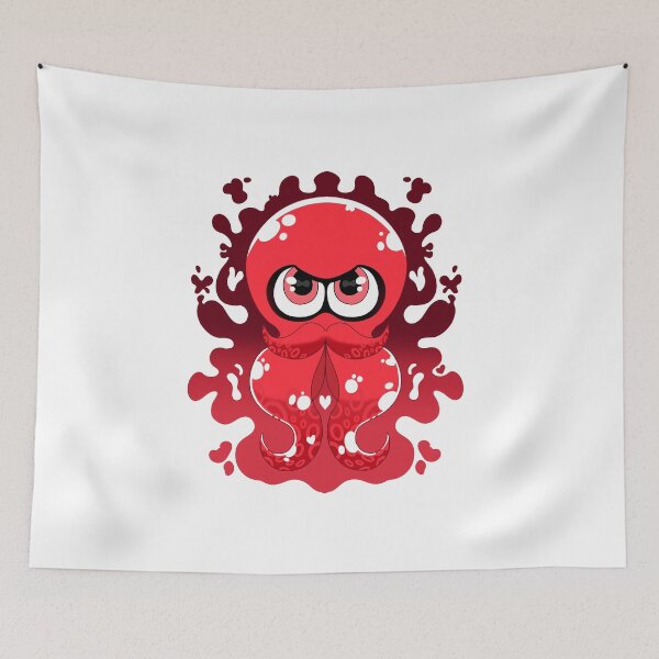 Aperçu de l'œuvre Octo Splash rouge d'encre créée et vendue par Tsubaki Hoshiko.