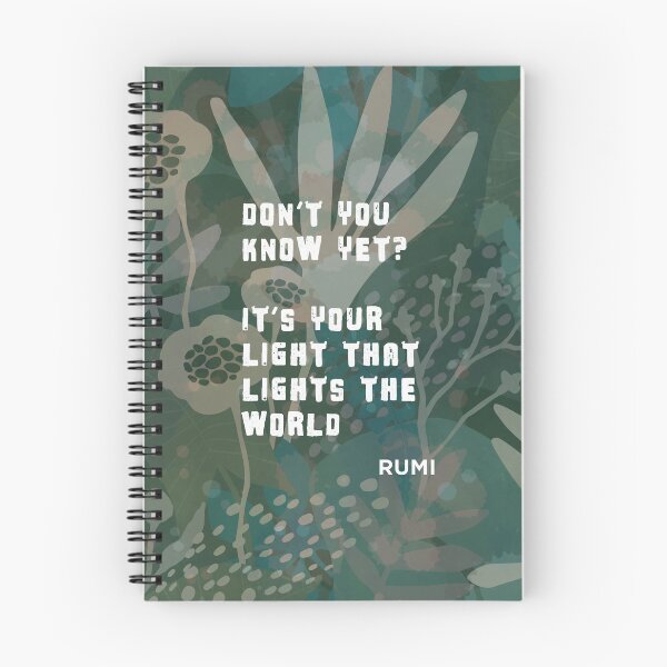 Item preview, Don't You Know Yet? It's Your light that lights the world - Rumi designed and sold by SirenSeventyOne.