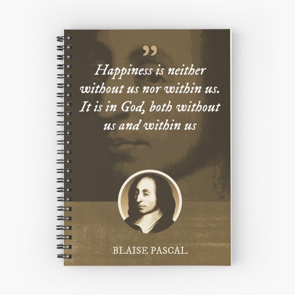 Item preview, Blaise Pascal - Happiness is neither without us nor within us. It is in God, both without us and within us designed and sold by Syahrasi.