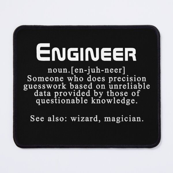 Item preview, Meaning of the word "engineer" designed and sold by Mad Monkey Shop.
