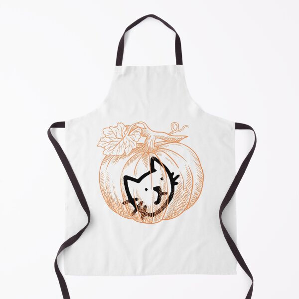 Item preview, A sinister cat protects her pumpkin as she purrs for Halloween. designed and sold by Amadej.
