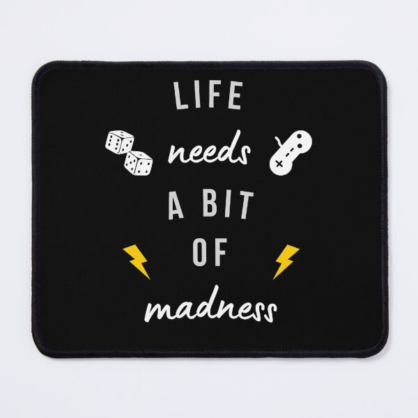 Item preview, LIFE NEEDS A BIT OF MADNESS. designed and sold by ELEGANTRETRO.
