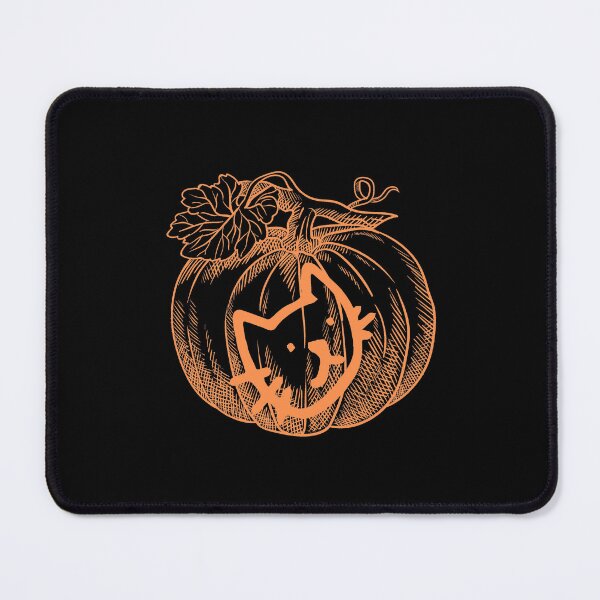 Item preview, A sinister cat protects her pumpkin as she purrs for Halloween. designed and sold by Amadej.