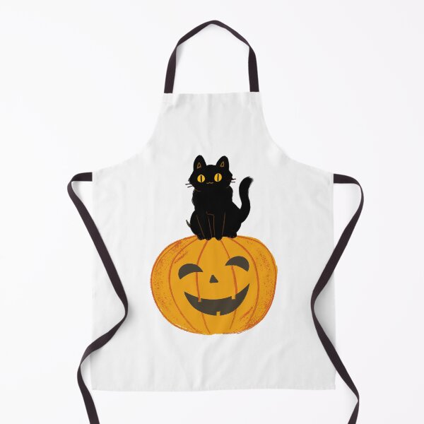Item preview, A sinister cat protects her pumpkin as she purrs for Halloween. designed and sold by Amadej.