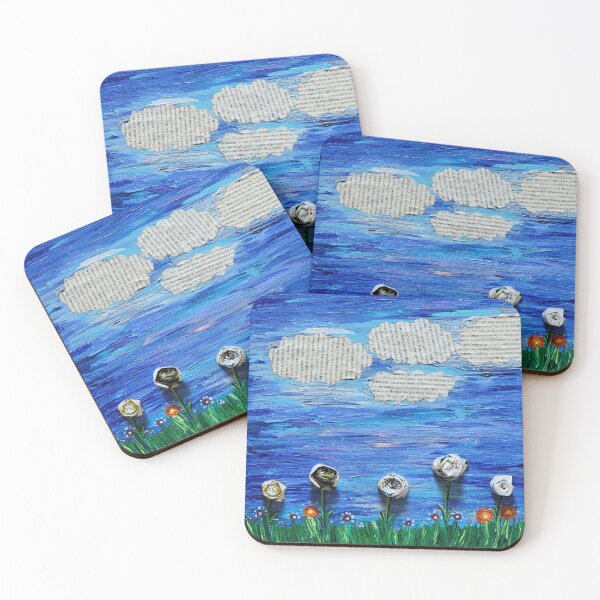 Item preview, Paper flowers and paper clouds designed and sold by Olive's Cozy Little Shop.