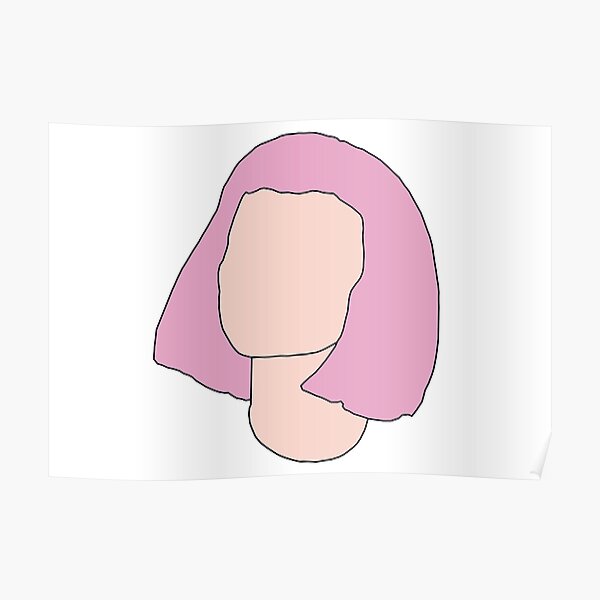 Pink Hair Poster