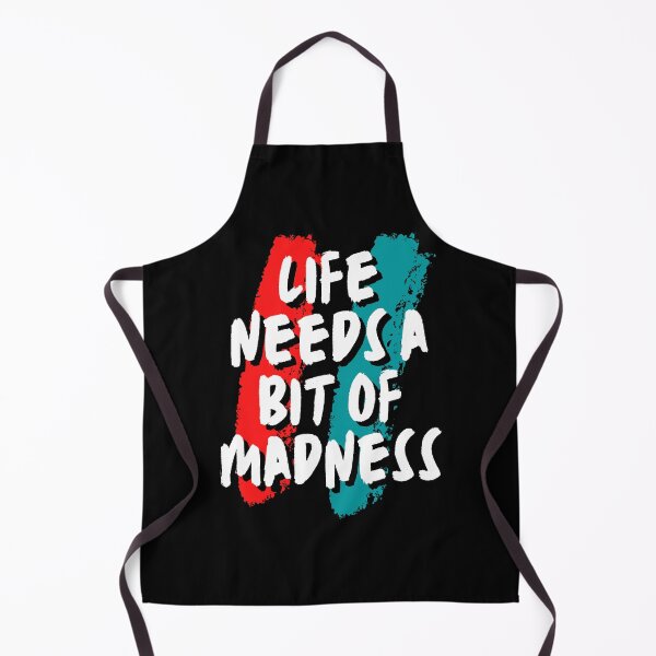 Item preview, LIFE NEEDS A BIT OF MADNESS. designed and sold by ELEGANTRETRO.