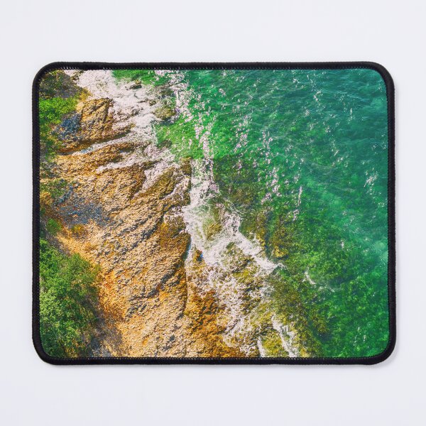 Item preview, Island on the edge of the sea view from above designed and sold by klimov0101.