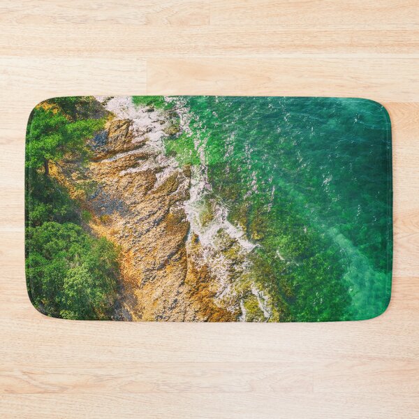 Item preview, Island on the edge of the sea view from above designed and sold by klimov0101.